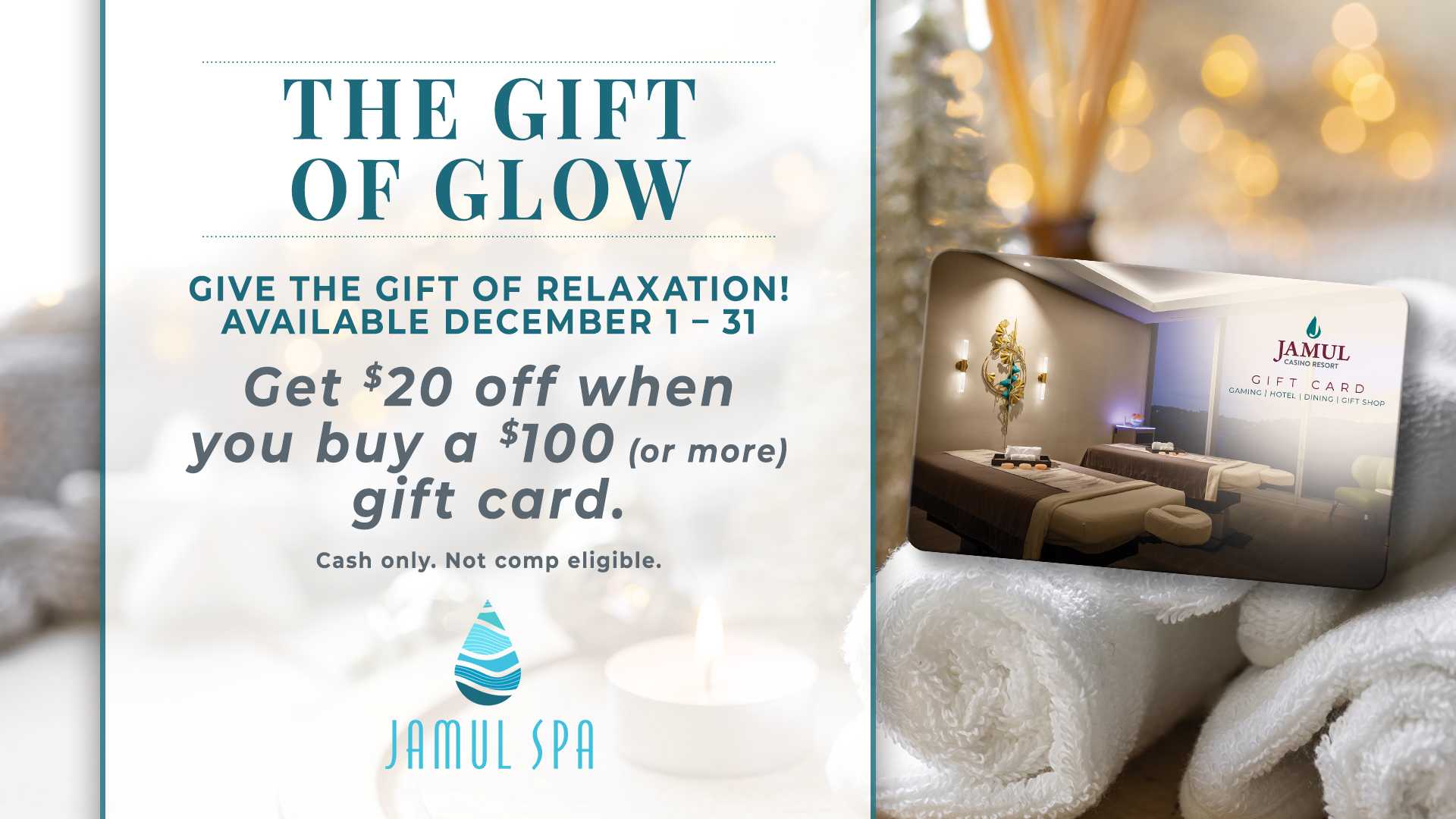 The Gift of Glow December Spa Special