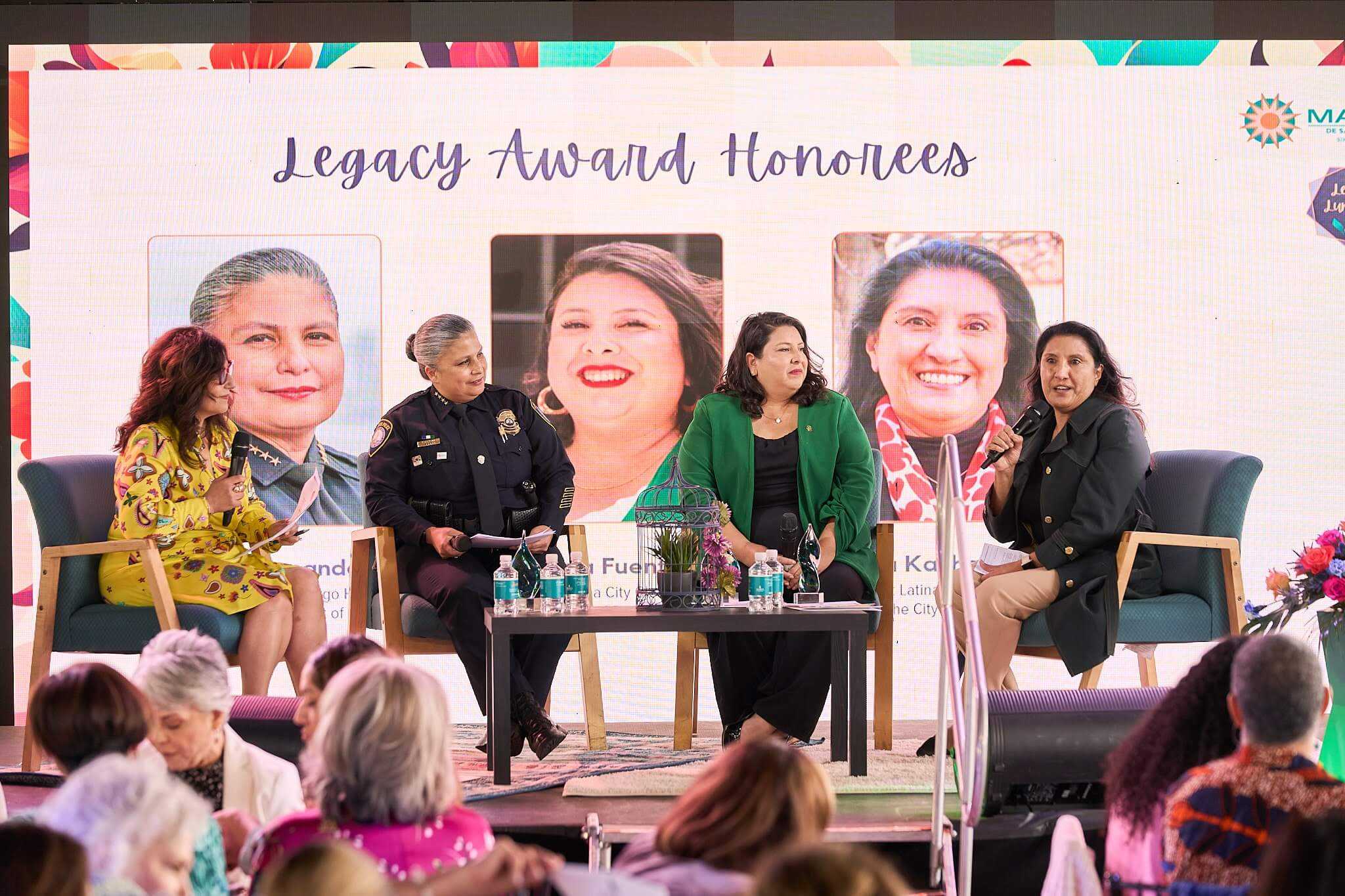 Legacy Award Honorees panel held in an elegant meeting space at Jamul Casino Resort in San Diego.