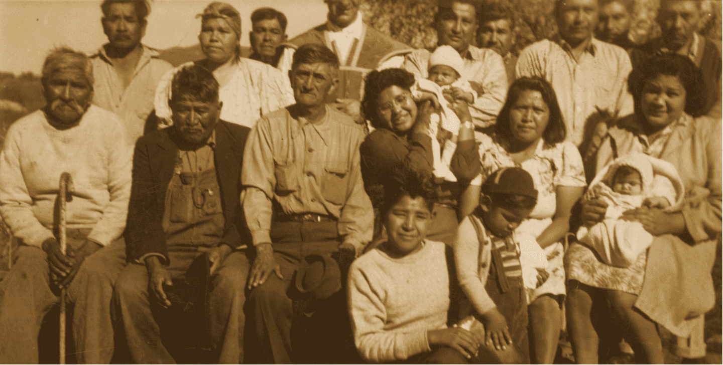 A historic shot of the Kumeyaay People.